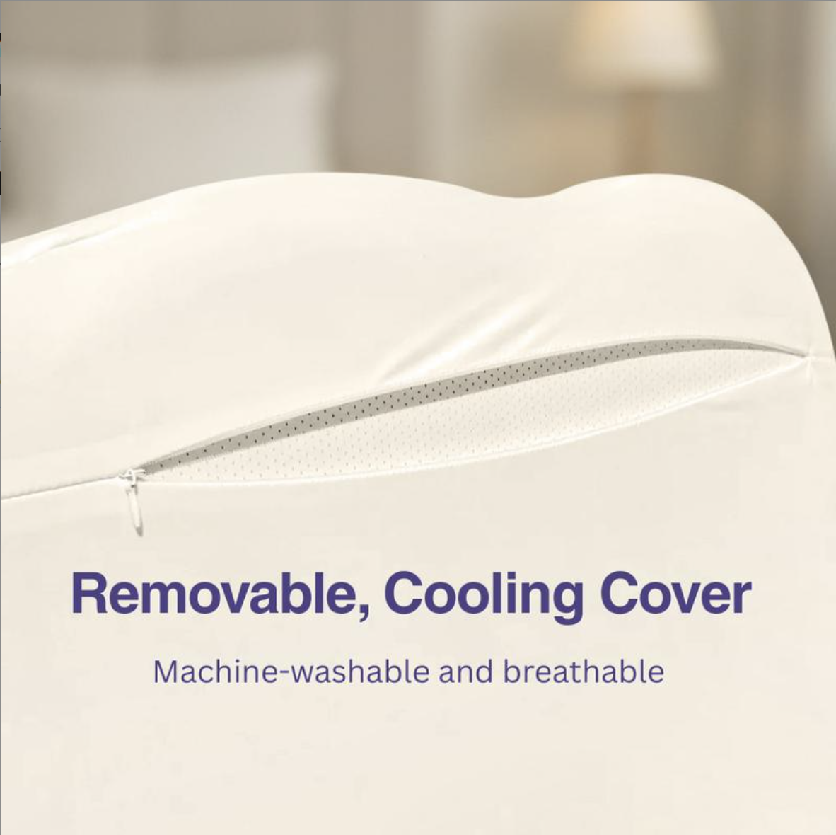 CloudAlign™ Ergonomic Cervical Pillow Dual-Height Memory Foam Pillow for Side, Back & Stomach Sleepers